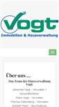 Mobile Screenshot of hausverwaltung-vogt.de